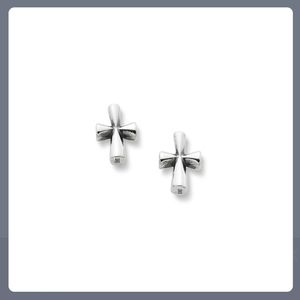 James Avery St Teresa Cross Earrings